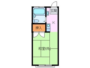 静友コーポの物件間取画像